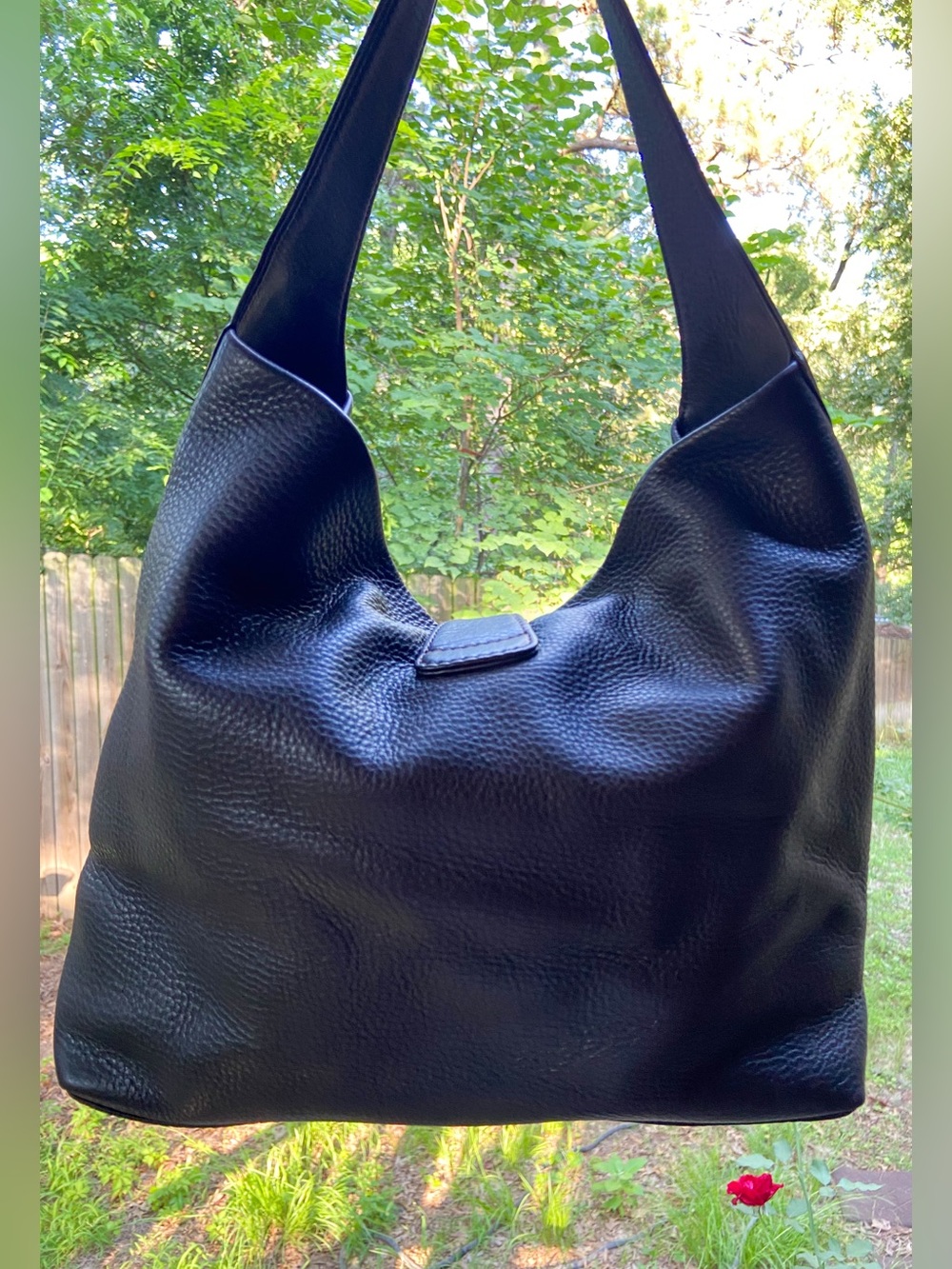 Dooney & Bourke Dark Brown Pebble Leather Annalisa Hobo Slouchy Bag Boho Chic - Picture 9 of 17